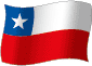 Flag of Chile flickering gradation image