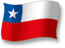 Flag of Chile flickering gradation shadow image