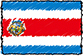 Flag of Costa Rica handwritten image