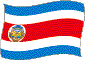 Flag of Costa Rica flickering image