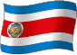 Flag of Costa Rica flickering gradation image