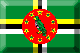 Flag of Dominica emboss image