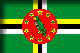 Flag of Dominica drop shadow image