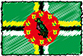 Flag of Dominica handwritten image