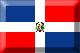 Flag of Dominican Republic emboss image