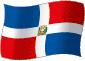 Flag of Dominican Republic flickering gradation image