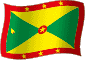 Flag of Grenada flickering gradation image