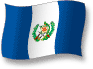 Flag of Guatemala flickering gradation shadow image
