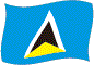 Flag of Saint Lucia flickering image