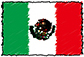 Flag of Mexico handwritten image