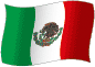 Flag of Mexico flickering gradation image