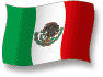Flag of Mexico flickering gradation shadow image