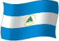 Flag of Nicaragua flickering gradation image