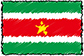 Flag of Surinam handwritten image