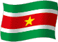 Flag of Surinam flickering gradation image