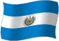 Flag of El Salvador flickering gradation image