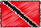 Flag of Trinidad and Tobago handwritten image