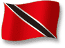Flag of Trinidad and Tobago flickering gradation shadow image