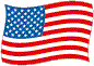 Flag of United States of America flickering image