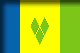Flag of Saint Vincent and the Grenadines drop shadow image