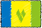 Flag of Saint Vincent and the Grenadines handwritten image