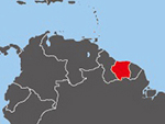 Location of Surinam