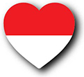 Flag of Indonesia image [Heart1]