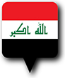 Flag of Iraq image [Round pin]
