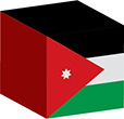 Flag of Jordan image [Cube]