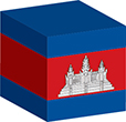 Flag of Cambodia image [Cube]