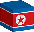 Flag of North Korea image [Cube]