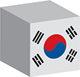 Flag of Korea image [Cube]