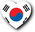 Flag of Korea image [Heart1]