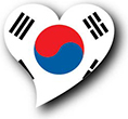 Flag of Korea image [Heart2]