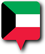 Flag of Kuwait image [Round pin]