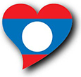 Flag of Laos image [Heart2]