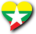 Flag of Myanmar image [Heart2]