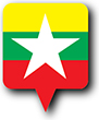 Flag of Myanmar image [Round pin]