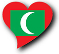 Flag of Maldives image [Heart2]