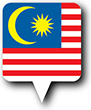 Flag of Malaysia image [Round pin]