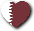 Flag of Qatar image [Heart1]