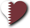 Flag of Qatar image [Heart2]