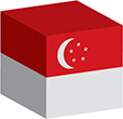 Flag of Singapire image [Cube]