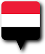 Flag of Yemen image [Round pin]