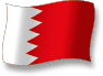 Flag of Bahrain flickering gradation shadow image