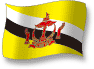 Flag of Brunei flickering gradation shadow image