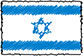Flag of Israel handwritten image
