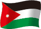Flag of Jordan flickering gradation image