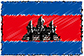 Flag of Cambodia handwritten image