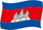 Flag of Cambodia flickering image